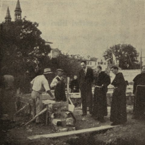 Costruzione sede Messaggero in via Orto Botanico, 1938 - 39