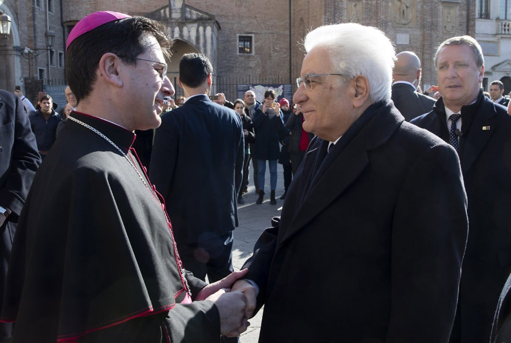 Il Presidente Mattarella, in visita alla Basilica di Sant’Antonio,- 7 Febbraio 2020