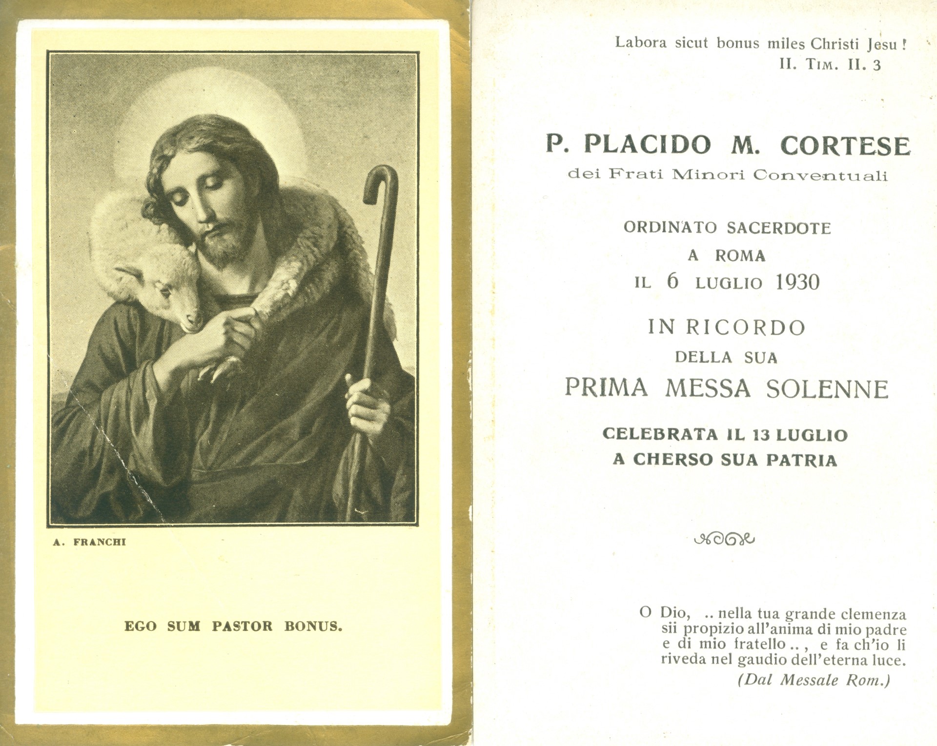 Ordinazione Padre Placido - Sacerdotale e Prima_Messa