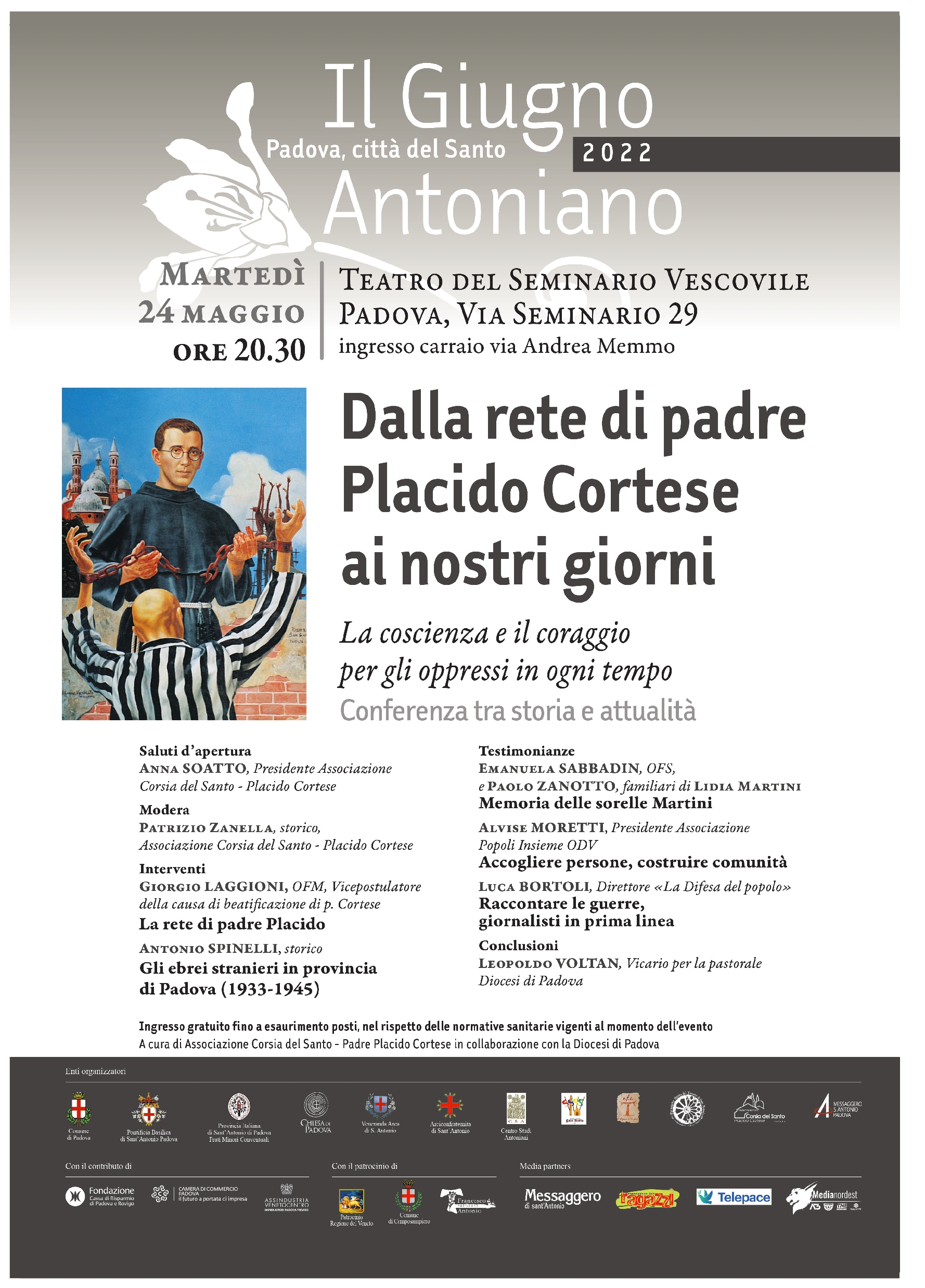 INCONTRI A PADOVA SULLA FIGURA DI PADRE PLACIDO CORTESE