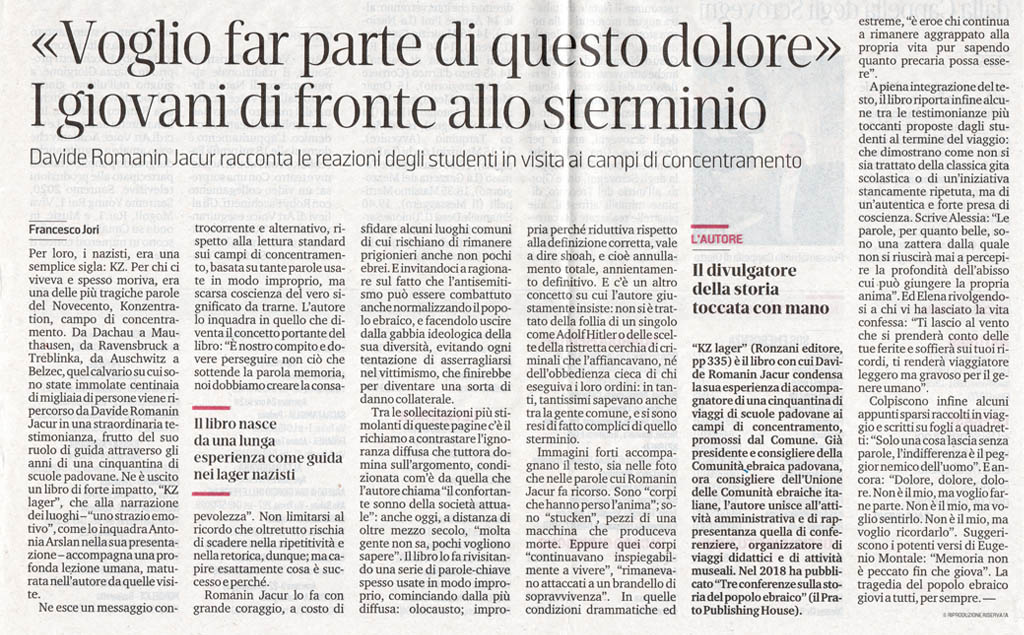 Articolo Francesco Jori