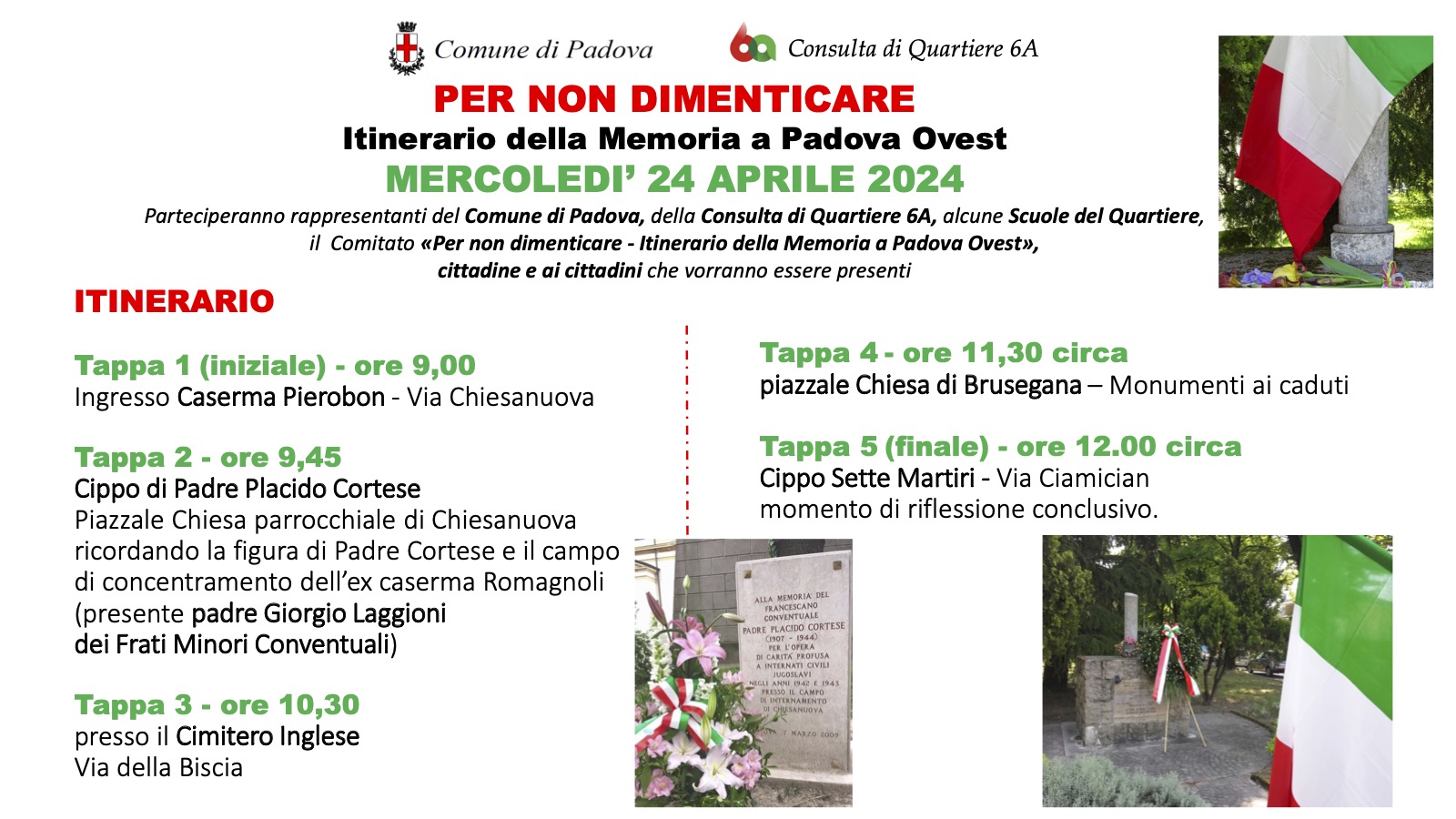 Itinerario Memoria 24 04 2024